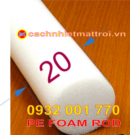 hình ảnh sản phẩm Foam Rod chèn khe đường kính 20mm - Ron mút xốp chèn khe backer Rod phi 20mm
