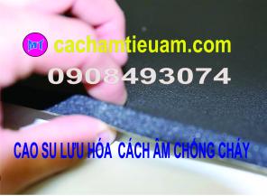 Cách âm cho xe hơi dùng cao su xốp chống cháy