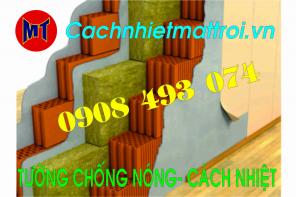 Cách nhiệt chống nóng tường gạch bằng bông sợi khoáng - Cách Nhiệt Mặt Trời