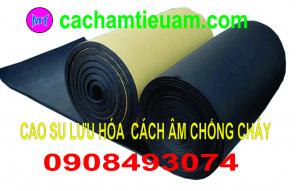 Cao su lưu hóa chống cháy có sản keo tự dính dùng cách âm cách nhiệt