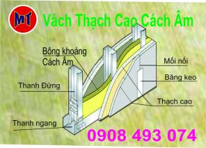 Cấu tạo vách tường thạch cao cách âm chống cháy