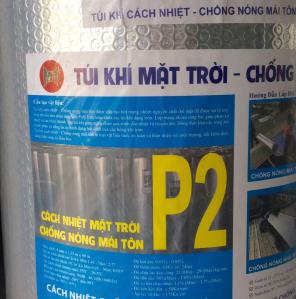 Chống nóng mái tôn, mái nhà bằng túi khí mặt trời hiệu quả cao tại Quận 2 Tp HCM