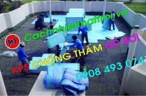 Chống thấm hồ bơi bằng tấm XPS Cách Nhiệt Mặt Trời