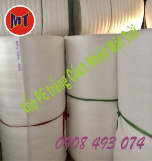 Cuộn mút xốp PE Foam Trắng Cách Nhiệt Mặt Trời