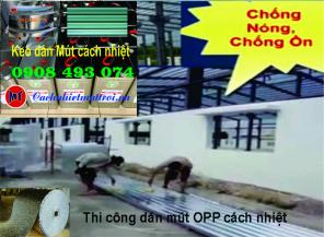 Dùng loại keo nào để dán tấm cách nhiệt chống nóng mái tôn