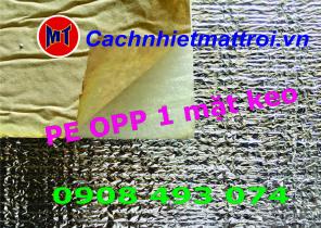 Foam bạc Bảo ôn cách nhiệt có phủ keo dán.