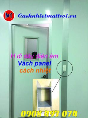 H nhôm đi dây điện âm trong lắp đặt Panel phòng sạch - Phụ kiện panel
