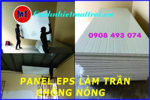 Panel EPS làm trần chống nóng mái tôn.