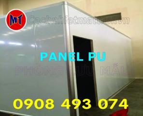 Panel PU - Sandwich panel - làm kho, phòng lưu mẫu.