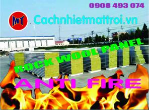 Panel Rock Wool chống cháy cách nhiệt Mặt Trời