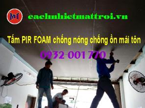 TấmCách âm cách nhiệt PIR Foam chống cháy lan _Cách Nhiệt Mặt Trời