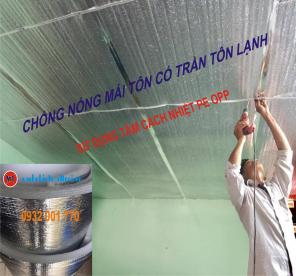 Thi công chống nóng nhà mái tôn có trần tôn lạnh