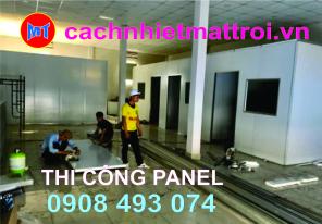 Thi công panel EPS, Panel PU cách âm cách nhiệt