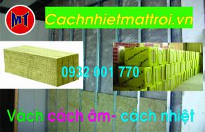 Vách ngăn cách âm cách nhiệt bằng bông khoáng- Len đá Cách Nhiệt Mặt Trời
